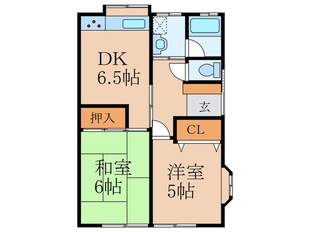 コーポ大野の物件間取画像